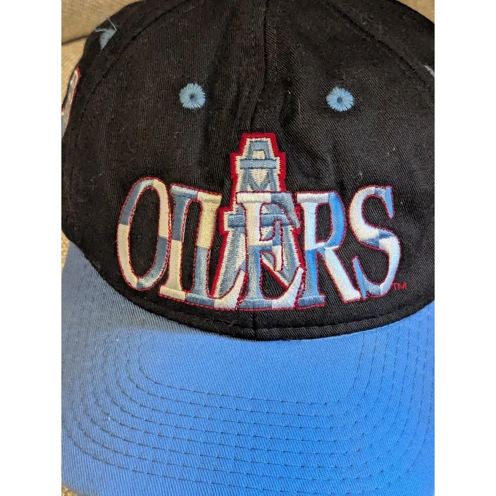 Vintage Houston Oilers NFL Snapback Cap Hat - #1 Apparel Made In‎ USA RARE